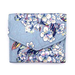 Vera Bradley Ultralight RFID Mini Tri-Fold Wallet, Cherry Blossoms